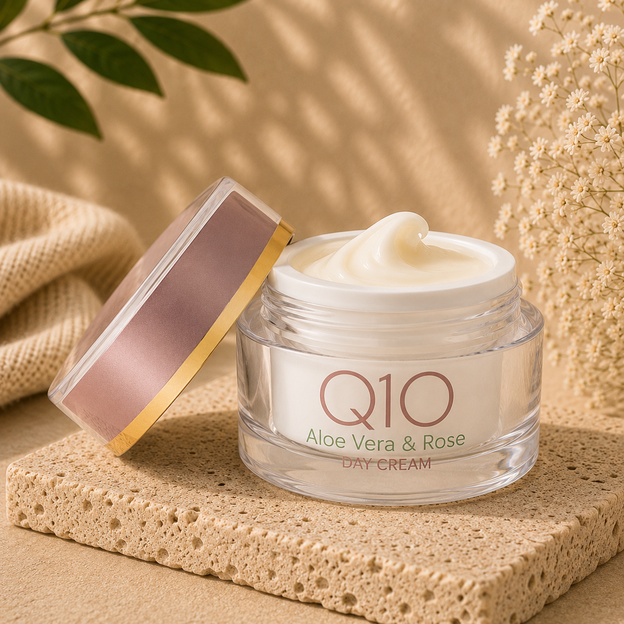 Q10 Aloe Vera & Rose Anti-Aging cream